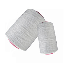 Ne 2/30s polyester spun textile bright raw white yarn